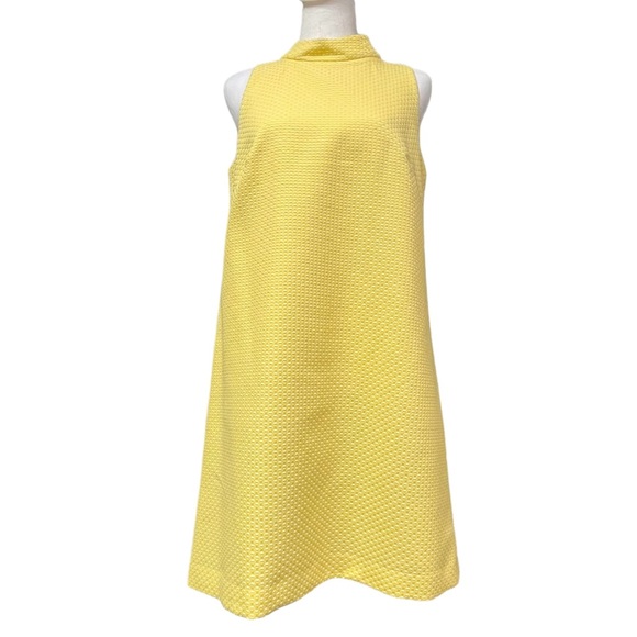 Tahari Dresses & Skirts - Tahari Dress. Yellow Sleeveless Shift Dress w/Mock turtleneck. Long back zipper